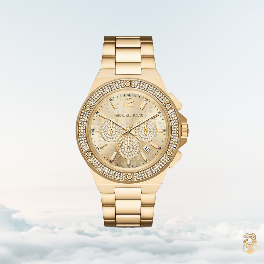 MSP: 100356 Michael kors Lennox Chronograph Watch 45mm 8,530,000