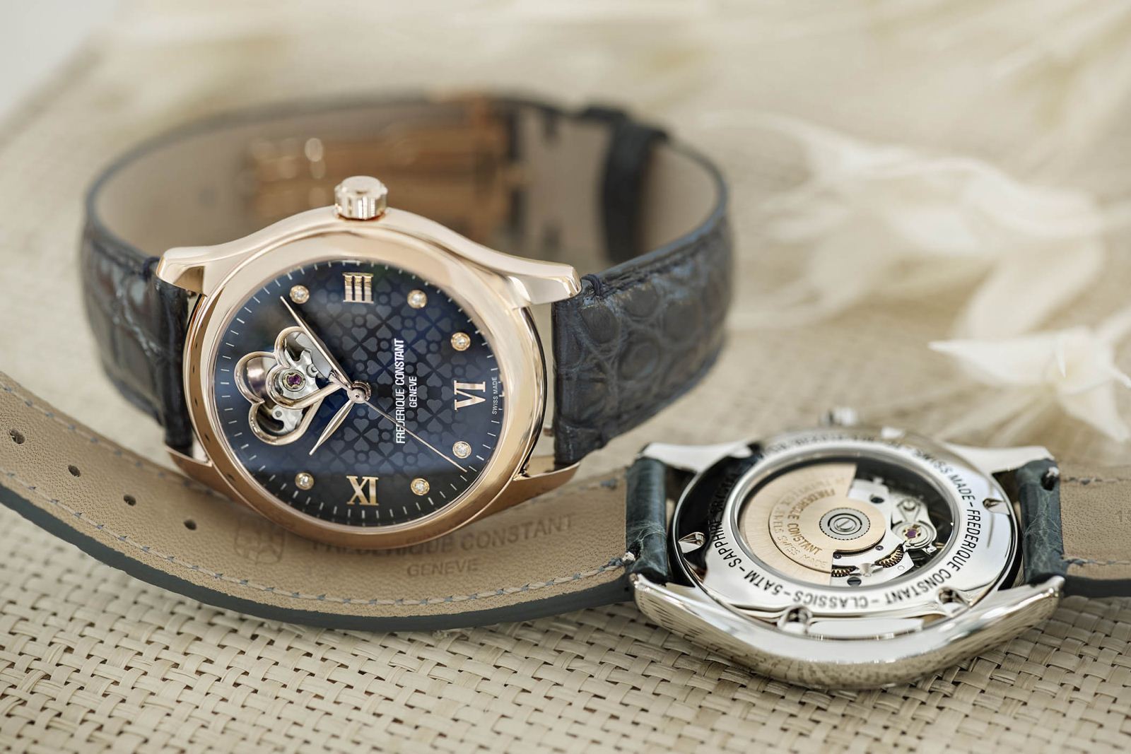 Đồng hồ Frederique Constant Ladies Automatic 2018 "Heart Beat" Blue