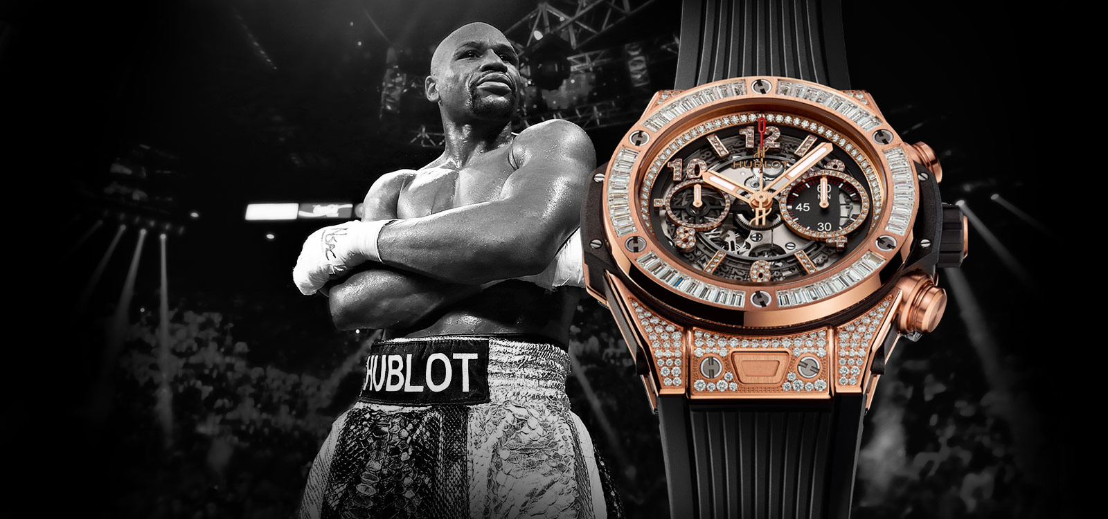 HUBLOT ĐỒNG HÀNH CÙNG “ĐỘC CÔ CẦU BẠI” FLOYD MAYWEATHER TRONG “TRẬN BOXING TỈ ĐÔ”