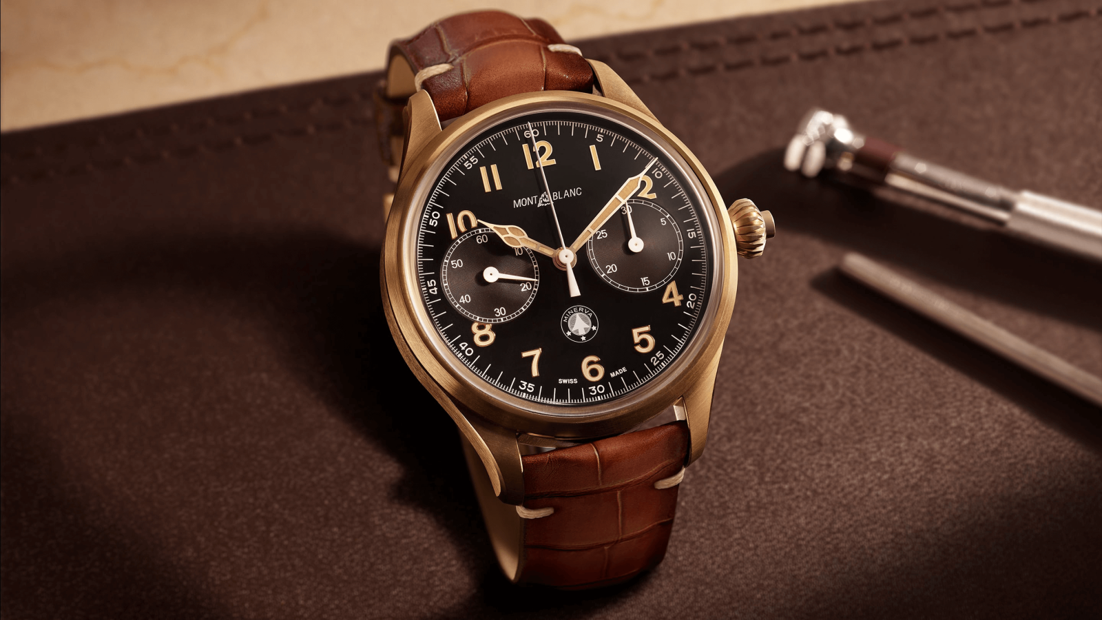 đồng hồ Montblanc 1858 Monopusher Chronograph Origins Limited Edition 100