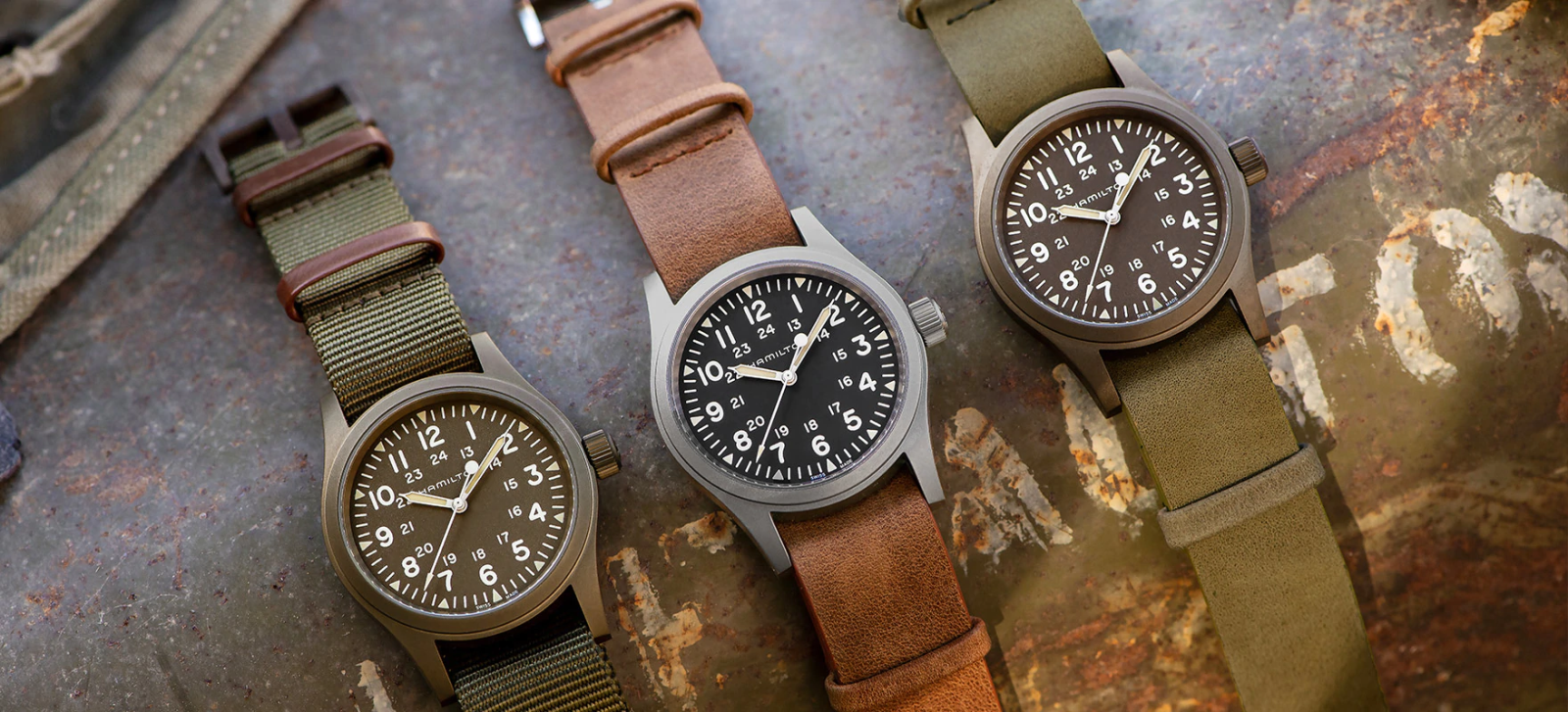 đồng hồ nam quân đội Hamilton Khaki Field 2020