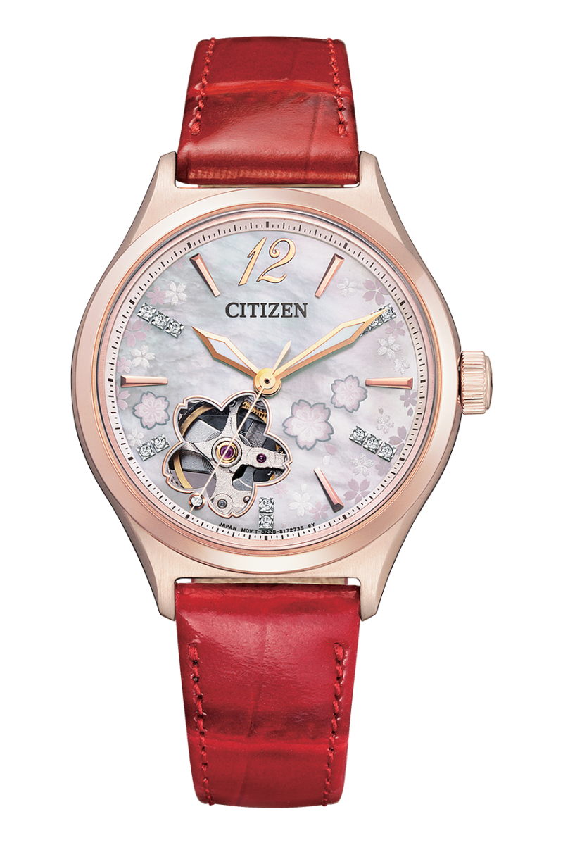 đồng hồ nữ hoa anh đào citizen PC1018-69D