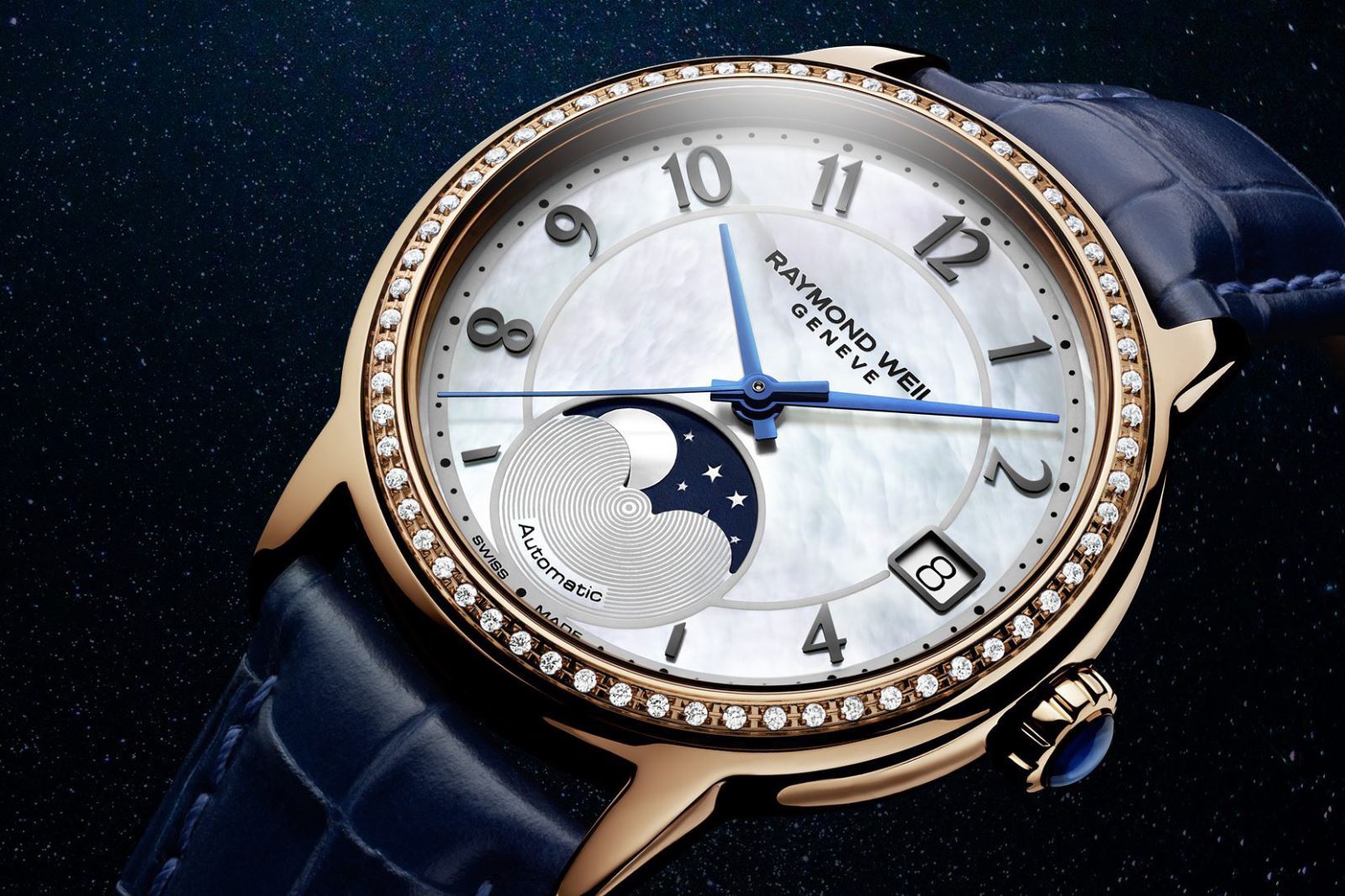 đồng hồ nữ raymond weil maestro thụy sĩ chính hãng cao cấp 