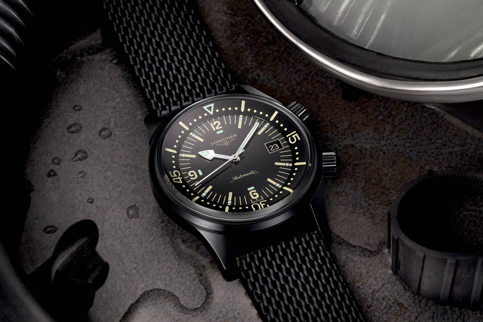 đồng hồ Longines Legend Diver Black